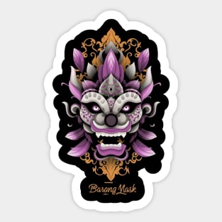 Barong mask Sticker